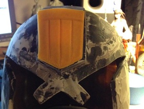 dredd 3d helmet badge props 3d print model - Mito3D