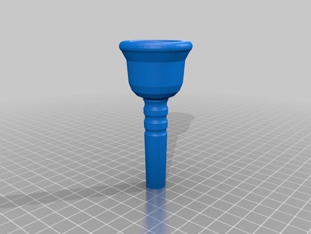 my customized parametric mouthpiece 21 sse music 3D print model - Mito3D