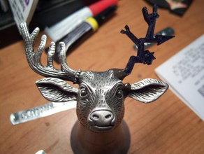 prosthetic antler jagermeister deer animals 3d print model - Mito3D