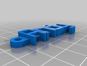 andy organização personalizado 3d print model - Mito3D