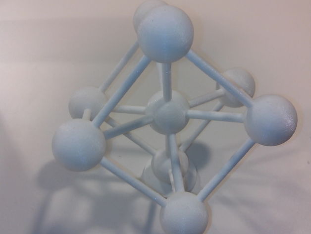 supported atomium sculptures 3D print model - Mito3D