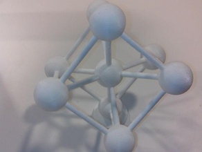 supported atomium sculptures 3d print model - Mito3D