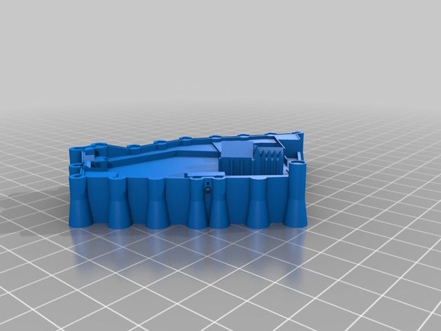 château d'angers bâtiments et structures 3D print model - Mito3D