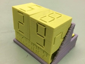 updated calendar block holder w storage household blocks calendarblocks 3d print model - Mito3D