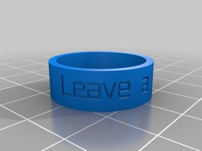 fla pista los anillos personalizado 3d print model - Mito3D