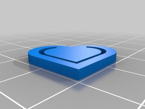 my customized paperclip heart art tools 3d print model - Mito3D