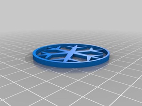 snowflake charm other holiday jewelry ornament solstice christmas x-mass 3d print model - Mito3D