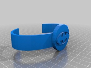 batman bracelet personnalisé geek chic accessoires 3d print model - Mito3D