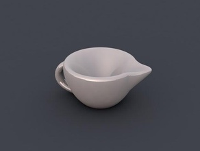 creampot containers ceramic cinema4d cinema 4d container cream cup design espresso 3d print model - Mito3D
