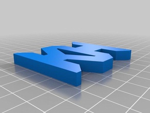 kh monogram işaretler logoları imza 3d print model - Mito3D
