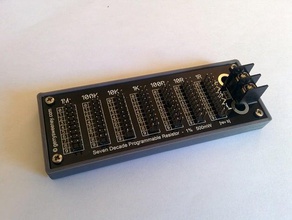gerry sweeney sieben Jahrzehnt programmable resistor-box - Elektronik Fall gerrysweeney Widerstand box Widerstands-Dekade 3d print model - Mito3D
