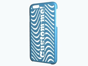 iphone 6 case - customisable mobile phone custom customizable gift 3d print model - Mito3D