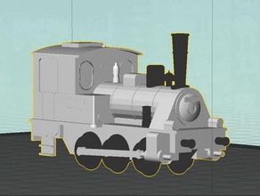 modelo de trem locomotiva brinquedo 3d print model - Mito3D