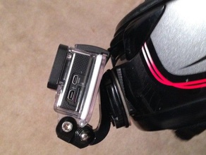 shoei rf-1000 flat mento di montaggio automotive gopro casco videocamera moto 3d print model - Mito3D