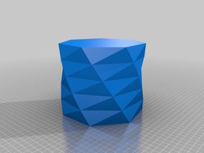 140 85 polygone vase 2 les conteneurs personnalisé 3d print model - Mito3D