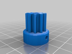 t5 10tooth pulley 64steps dual grub screw 3d printer parts 10 teeth t5x10 3d print model - Mito3D