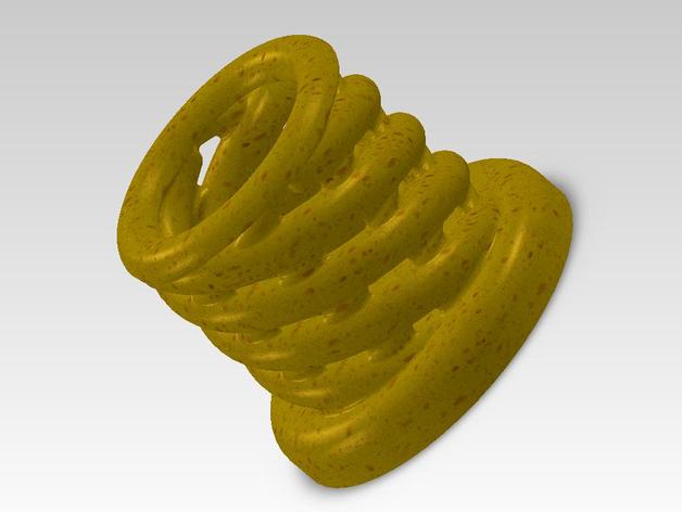 2 gire el vaso de los hogares florero 3D print model - Mito3D