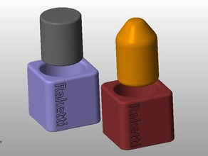 raketti Spielzeug Rätsel Luft Schlag Farbe pop puzzle - 3d print model - Mito3D