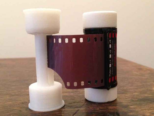 120 takeup spool 35mm film camera adapter medium format 3D print model - Mito3D