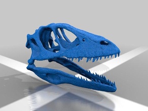 contente-dinoskull animais arte-o brinquedo dinossauro fixo assinado crânio 3d print model - Mito3D