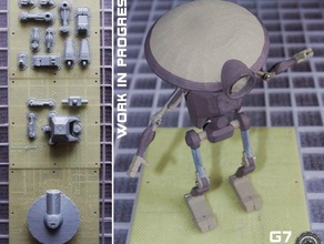 glad-mecabot model robots art-toy assembled toys mecabot starwars 3d print model - Mito3D