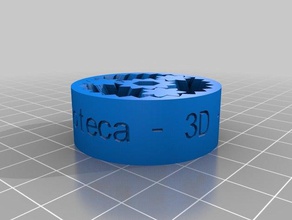meu personalizados emmet do rolamento da engrenagem de texto mecânico brinquedos personalizado 3d print model - Mito3D