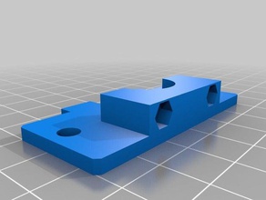 groove mount holder 50mm holepattern 3d printer parts e3d v6 groovemount jhead sparkcube 3d print model - Mito3D