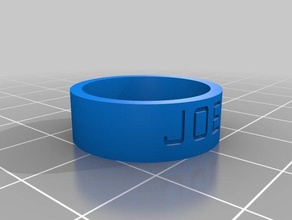 joey anillo los anillos personalizado 3d print model - Mito3D