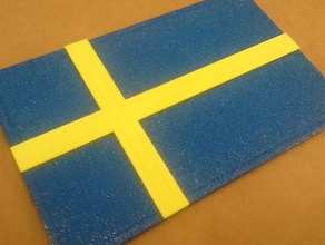 raspador de hielo la bandera ningún apoyo herramientas mano coche el danés danske finlandés finsk nieve svensk suecia sueco 3d print model - Mito3D