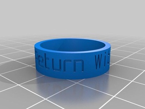 devolver el honor de anillo los anillos personalizado 3d print model - Mito3D