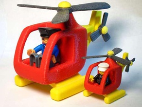 oyuncak helikopter diğer Çift ya da fave lego 3d print model - Mito3D