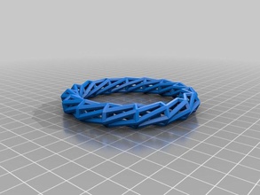 my customized open frame ringbracelet thing fashion 3d print model - Mito3D