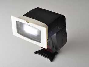 color gel holder lumopro lp160 quad sync flash camera 3d accessory attachment fablab aachen photography 3d print model - Mito3D