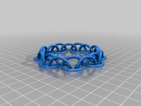meu personalizados meio círculo bracelete chain pulseiras personalizado 3d print model - Mito3D