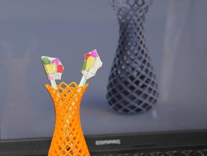 flower vase household flowerpot pot vas vases 3d print model - Mito3D