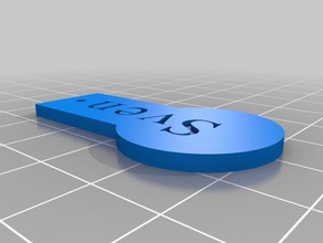 personalizzabile moneta fob famiglia la customizer key mcp rwth carrello della spesa 3d print model - Mito3D