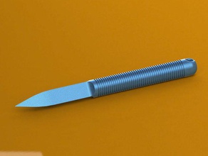 delta dart hobi soğuk çelik bıçak shank 3d print model - Mito3D