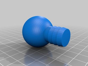 16mm curtain rod end household ends 3d print model - Mito3D