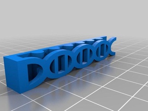 dna tie clip accessories 3d print model - Mito3D