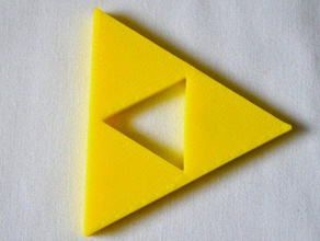 zelda-triforce-Kühlschrank-magnet 2d-Kunst Legende zelda magnet triforce 3d print model - Mito3D