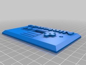 nintendo controlador de luz la placa La impresión en 3d el nes pared 3d print model - Mito3D