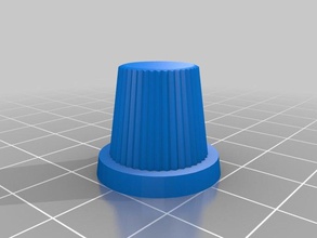 large tr606 potentiometer knobs without hole replacement parts customized 3d print model - Mito3D