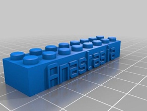 lego block anastasia construction toys customized 3d print model - Mito3D