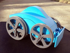 volan oyuncak araba mekanik oyuncaklar dişli inerta penny 3d print model - Mito3D