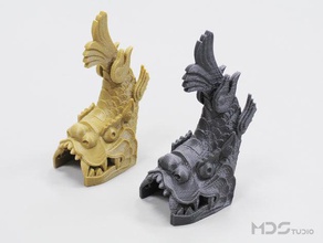 dragon fish decor 3d print model - Mito3D