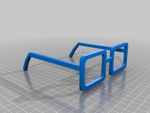 tina belcher glasses customized 3d print model - Mito3D