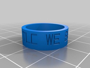 tlc size 7 rings customized 3d print model - Mito3D
