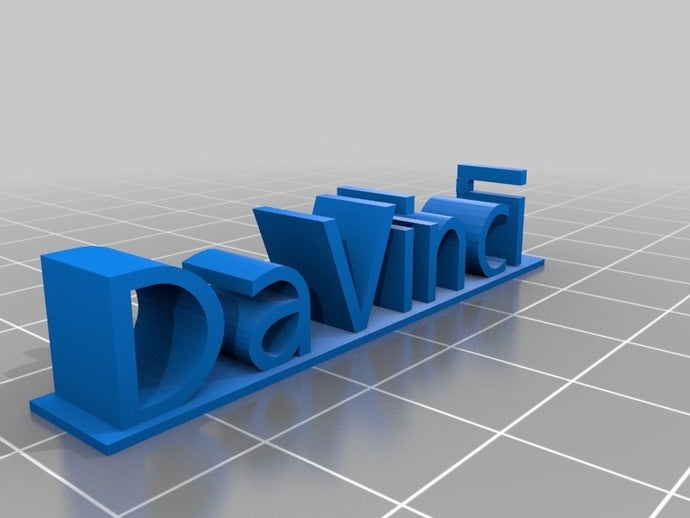 davinci ambiente de trabalho sinais logotipos 3D print model - Mito3D