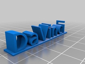 davinci desktop signs logos 3d print model - Mito3D