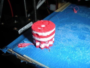 holiday prusa mendel day 21 nicer candy cane other 11t 2color extruder gear holidays reprap wade wades 3d print model - Mito3D